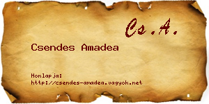 Csendes Amadea névjegykártya